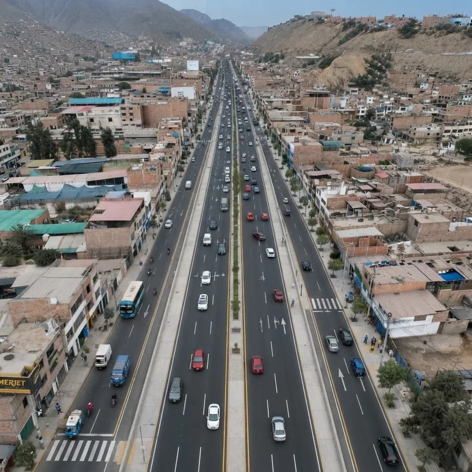 Av. La Molina: representación de cómo quedará la vía