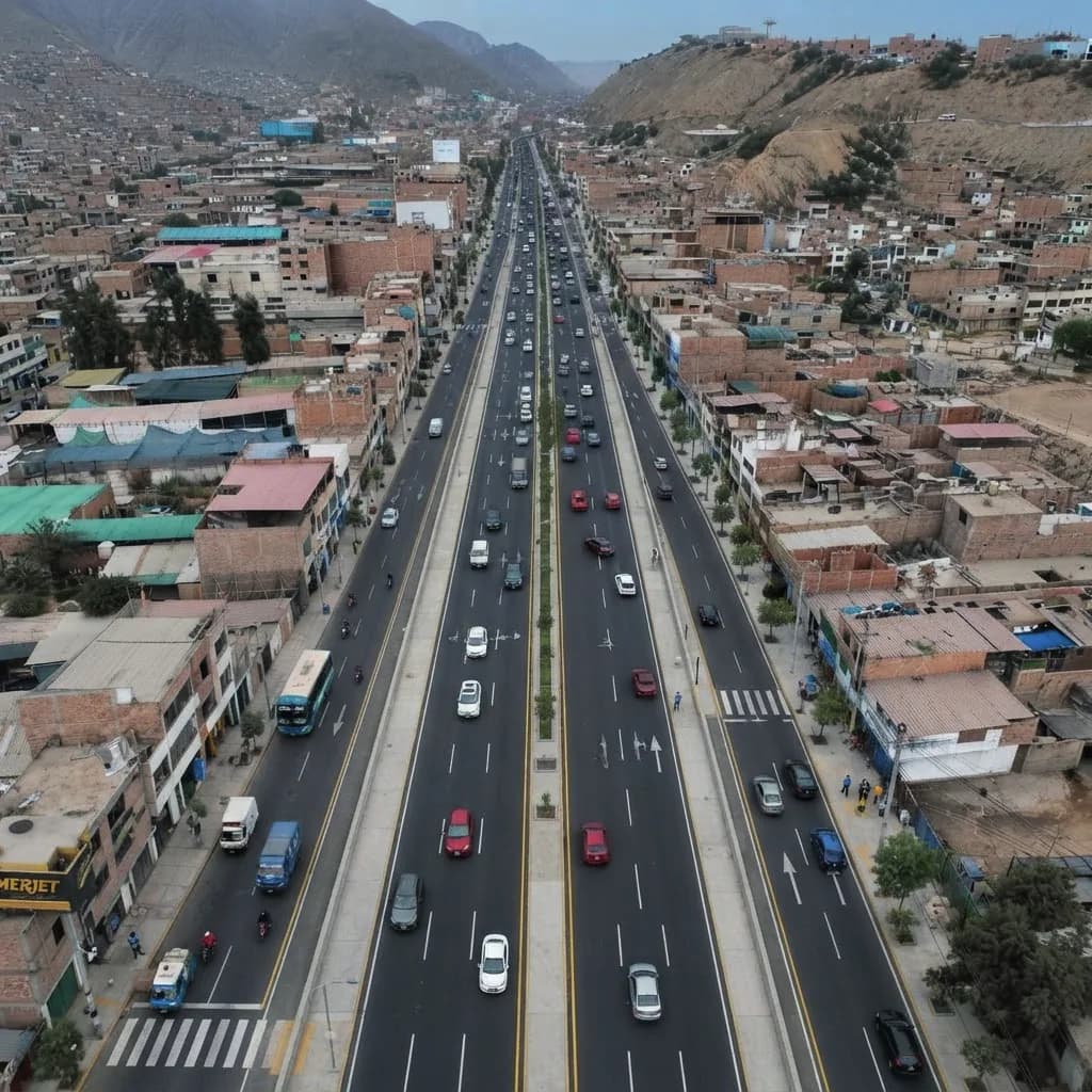 4 carriles: ingreso a Manchay hasta el límite con Cieneguilla — Infraestructura vial